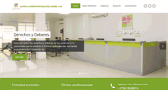 Desktop Screenshot of clinicacardiovasculardelcaribe.com